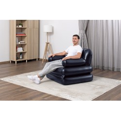 Bestway 75114 / 23 nadmuchiwane krzesło do salonu Czarny