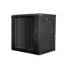 Szafa rack Lanberg WF02-6612-10B (12U 635mm / 600mm / 600 mm wisząca Szklane 19'' kolor czarny)
