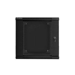 Szafa rack Lanberg WF02-6612-10B (12U 635mm / 600mm / 600 mm wisząca Szklane 19'' kolor czarny)