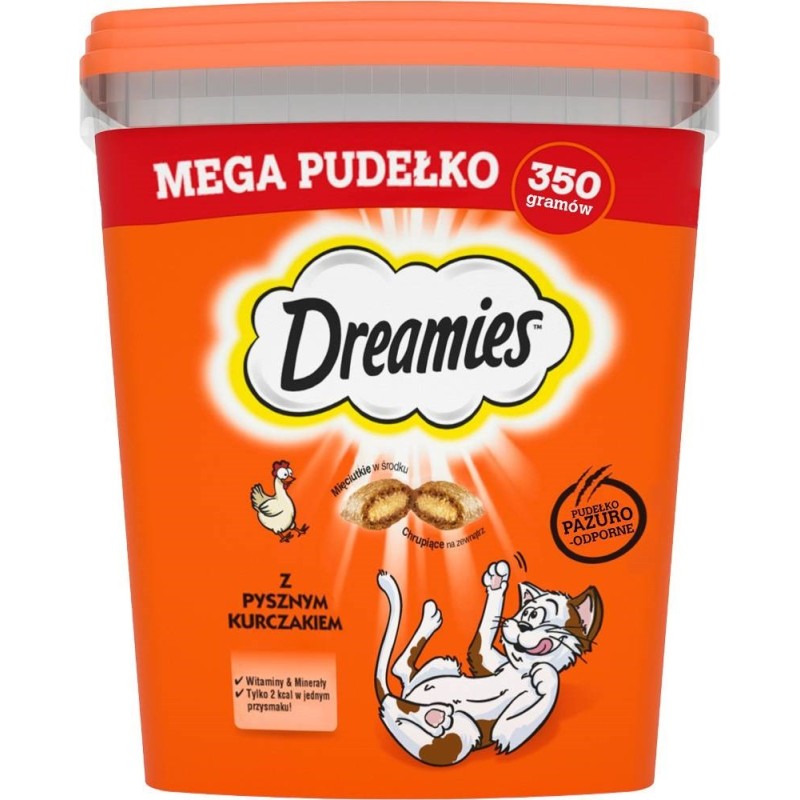 DREAMIES Mix Smaków z Kurczakiem i Serem - przysmak dla kota - 350 g