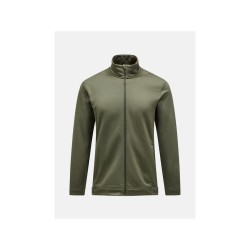 Bluza bez kaptura Peak Performance Rider Tech Zip Jacket - pine needle