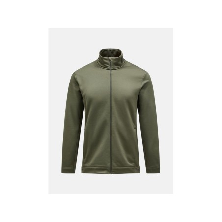 Bluza bez kaptura Peak Performance Rider Tech Zip Jacket - pine needle