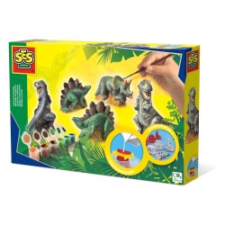 SES Creative Children's Dinosaurs Casting and Painting Set