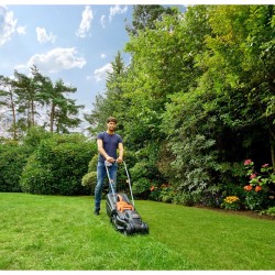 Black & Decker BEMW351-QS kosiarka Kosiarka zwykła Czarny, Pomarańczowy