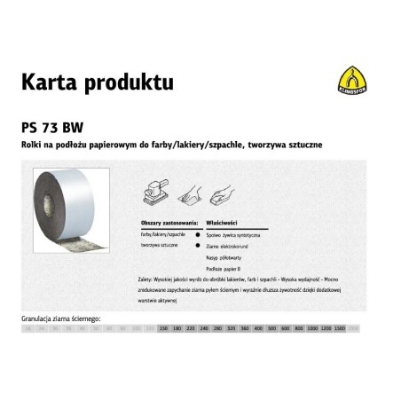 Papier rolka 150mm 320 PS73BW (50mb)