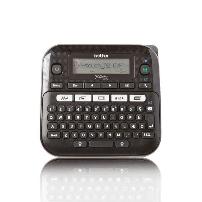 Brother PT-D210VP drukarka etykiet Termotransferowy 180 x 180 DPI 20 mm/s QWERTY Brother PT-D210VP drukarka etykiet Termotransferowy 180 x 180 DPI 20 mm/s QWERTY