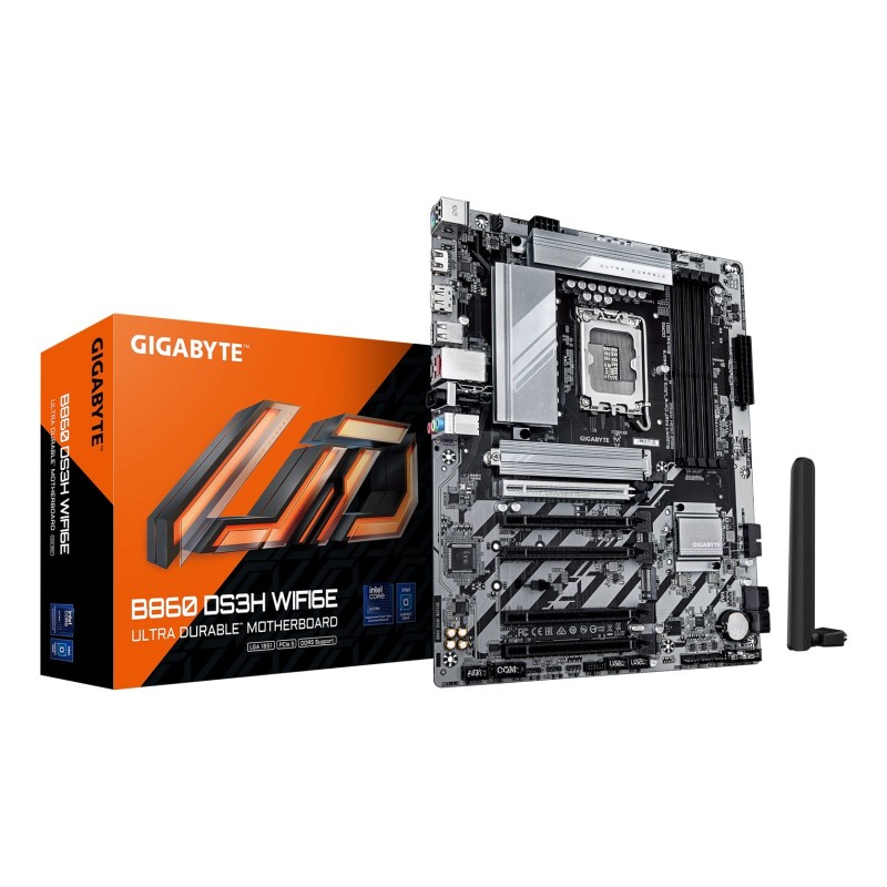 GIGABYTE B860 DS3H WIFI6E płyta główna Intel B860 LGA 1851 (Socket V1) ATX GIGABYTE B860 DS3H WIFI6E płyta główna Intel B860 LGA 1851 (Socket V1) ATX