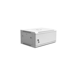 Szafa sieciowa wisząca 19" 4U rack 600x450, drzwi pełne, szary, niedzielona, złożona, 60kg