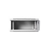Szafa sieciowa wisząca 19" 4U rack 600x450, drzwi pełne, szary, niedzielona, złożona, 60kg