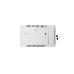 Szafa sieciowa wisząca 19" 4U rack 600x450, drzwi pełne, szary, niedzielona, złożona, 60kg