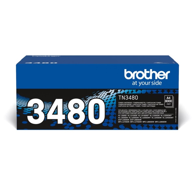 Toner Brother czarny TN3480 TN-3480, 8000 str. Toner Brother czarny TN3480 TN-3480, 8000 str.