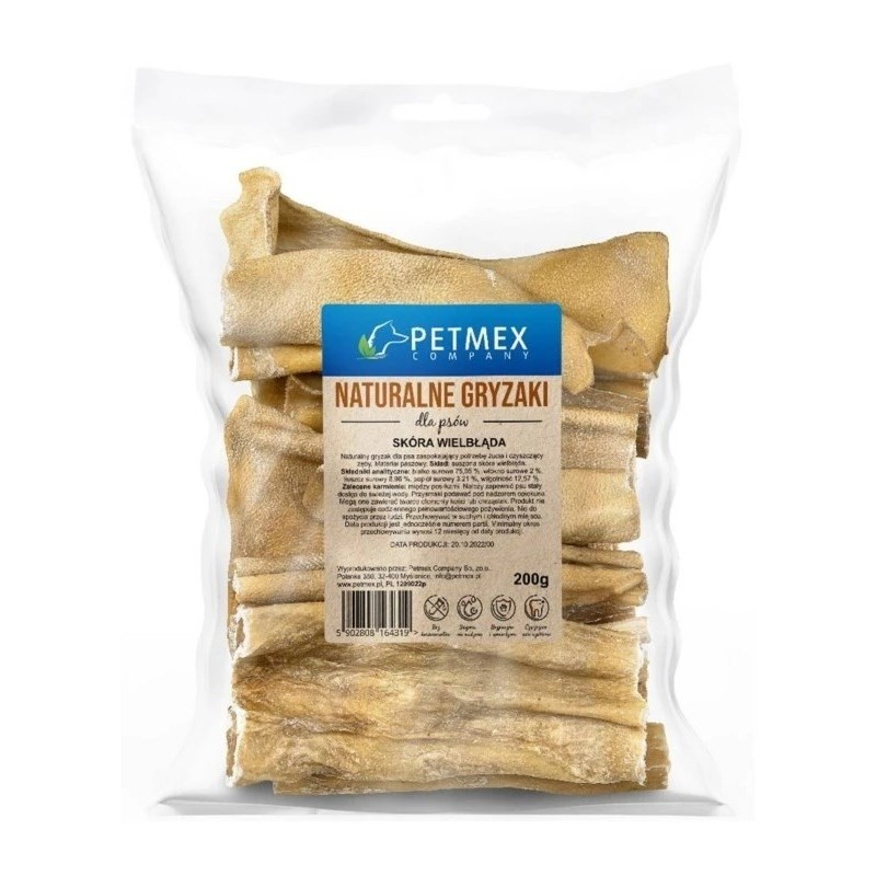 PETMEX Skóra wielbłąda - Przysmak dla psa - 200g PETMEX Skóra wielbłąda - Przysmak dla psa - 200g