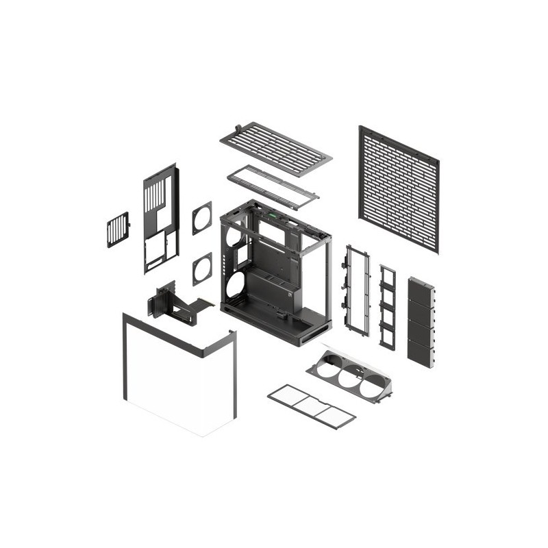 Obudowa PC HAVN HS 420 VGPU, Midi-Tower, E-ATX, Szkło hartowane, typu riser PCIe 5.0 - Obudowa PC HAVN HS 420 VGPU, Midi-Tower, E-ATX, Szkło hartowane, typu riser PCIe 5.0 -