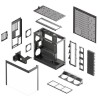 Obudowa PC HAVN HS 420 VGPU, Midi-Tower, E-ATX, Szkło hartowane, typu riser PCIe 5.0 -
