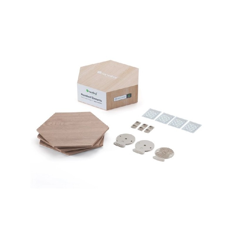 Nanoleaf Elements Wood Look Hexagons Expansion Pack (3 panele)