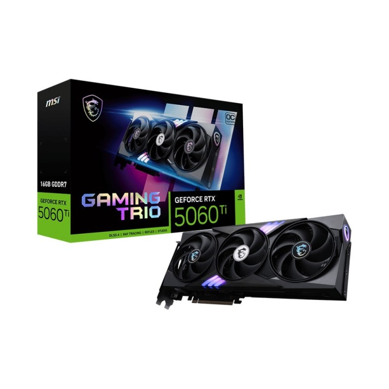 Karta graficzna MSI RTX 5060 Ti 16G GAMING TRIO OC Karta graficzna MSI RTX 5060 Ti 16G GAMING TRIO OC