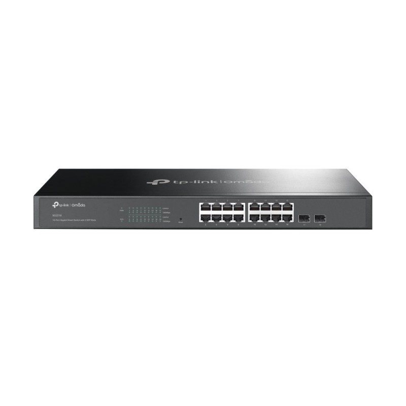 TP-Link Omada SG2218 łącza sieciowe Zarządzany L2/L2+ Gigabit Ethernet (10/100/1000) 1U Czarny TP-Link Omada SG2218 łącza sieciowe Zarządzany L2/L2+ Gigabit Ethernet (10/100/1000) 1U Czarny