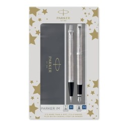 Parker 2183058 zestaw piór Srebrny 2 szt.