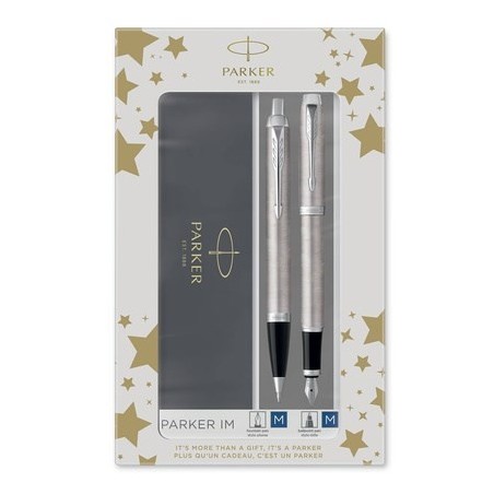 Parker 2183058 zestaw piór Srebrny 2 szt.