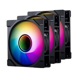 Wentylator PHANTEKS M25 Gen2 PWM D-RGB Lüfter, 3er-Pack - Reverse Blade, 120mm, schwarz