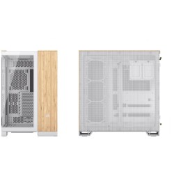 Corsair 6500X Tempered Glass Mid-Tower White/Wood