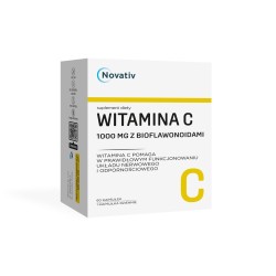 Novativ Witamina C 1000 mg z bioflawonoidami, kaps.,60 szt
