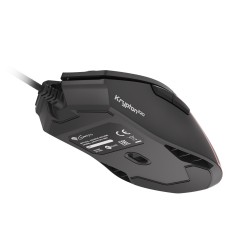 Mysz dla graczy Genesis Krypton 220 6400DPI RGB czarna gamingowa programowalna