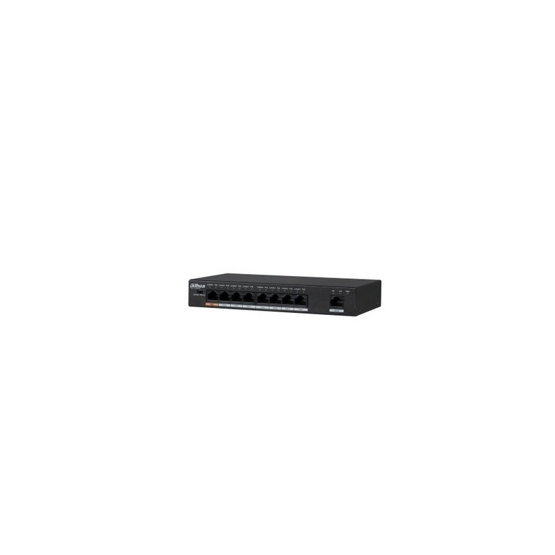 Dahua Technology PFS3009-8ET-96 Nie zarządzany L2 Fast Ethernet (10/100) Obsługa PoE Czarny Dahua Technology PFS3009-8ET-96 Nie zarządzany L2 Fast Ethernet (10/100) Obsługa PoE Czarny