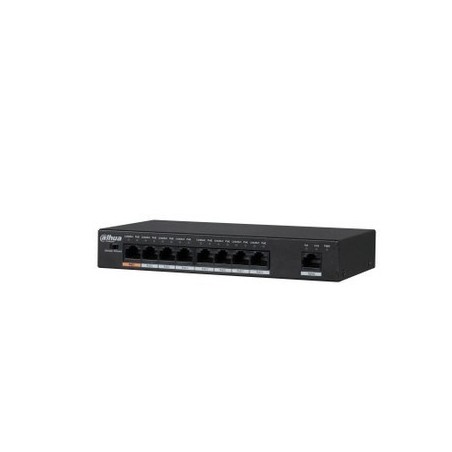 Dahua Technology PFS3009-8ET-96 Nie zarządzany L2 Fast Ethernet (10/100) Obsługa PoE Czarny