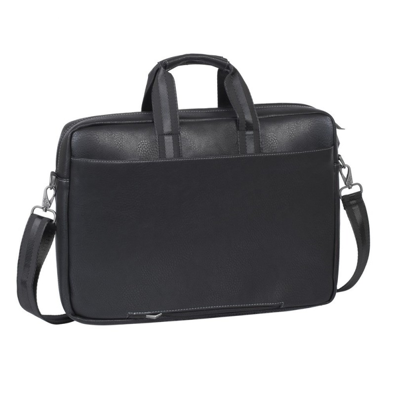 RIVACASE TORBA NA LAPTOP 16" ORLY, CZARNA, MATERIAŁ WODOODPORNY, KIESZENIE NA TABLET 10,1", SMARTFON, DOKUMENTY I AKCESORIA RIVACASE TORBA NA LAPTOP 16" ORLY, CZARNA, MATERIAŁ WODOODPORNY, KIESZENIE NA TABLET 10,1", SMARTFON, DOKUMENTY I AKCESORIA
