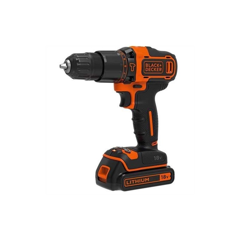 Black & Decker BDCHD18-QW wiertło 1400 RPM Czarny, Pomarańczowy