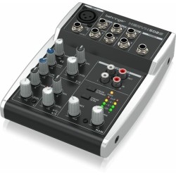 Behringer 502S - 5-kanałowy kompaktowy mikser analogowy z interfejsem USB zaprojektowany specjalnie do obsługi podcastów,