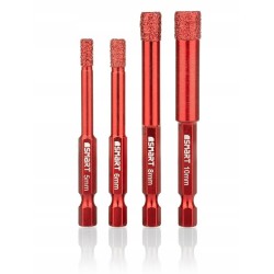 kpl. otwornic diam. do gresu 5-10mm hex 4szt.