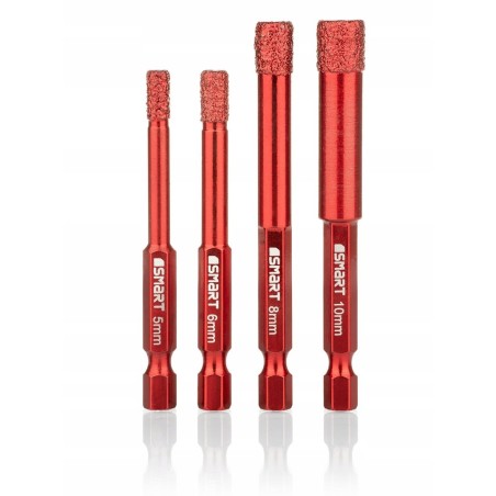 kpl. otwornic diam. do gresu 5-10mm hex 4szt.