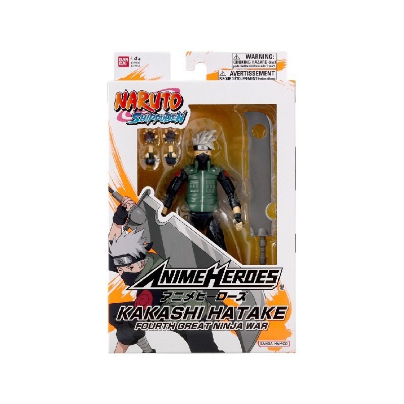 ANIME HEROES NARUTO - HATAKE KAKASHI GOURTH GREAT NINJA WAR