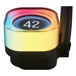 Corsair iCUE LINK TITAN 360 RX LCD Procesor Chłodnica powietrza 12 cm Czarny 1 szt.