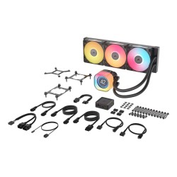 Corsair iCUE LINK TITAN 360 RX LCD Procesor Chłodnica powietrza 12 cm Czarny 1 szt.