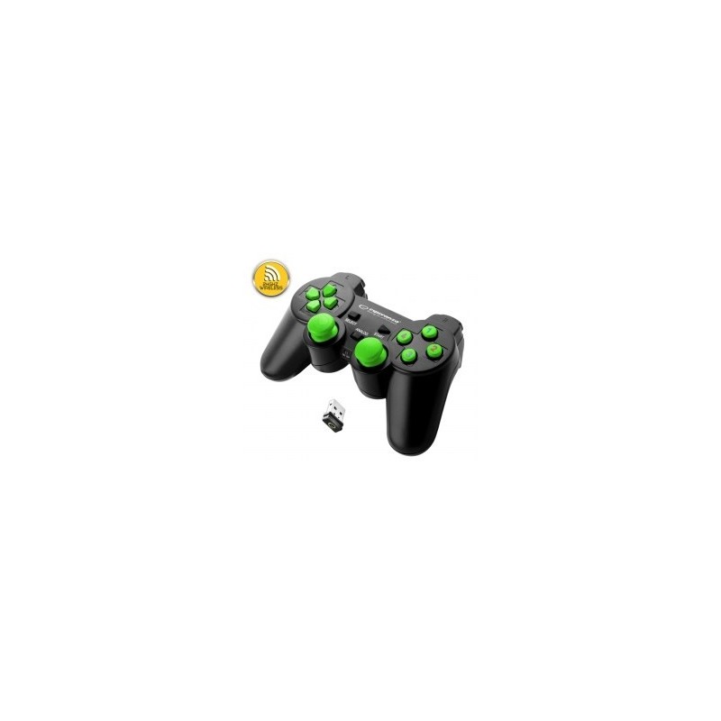Gamepad bezprzewodowy Esperanza GLADIATOR EGG108G (PC, PS3 kolor czarny) Gamepad bezprzewodowy Esperanza GLADIATOR EGG108G (PC, PS3 kolor czarny)