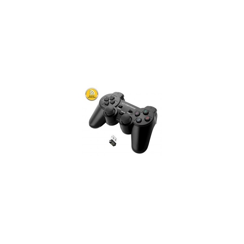 Gamepad bezprzewodowy Esperanza EGG108K (PC, PS3 kolor czarny) Gamepad bezprzewodowy Esperanza EGG108K (PC, PS3 kolor czarny)