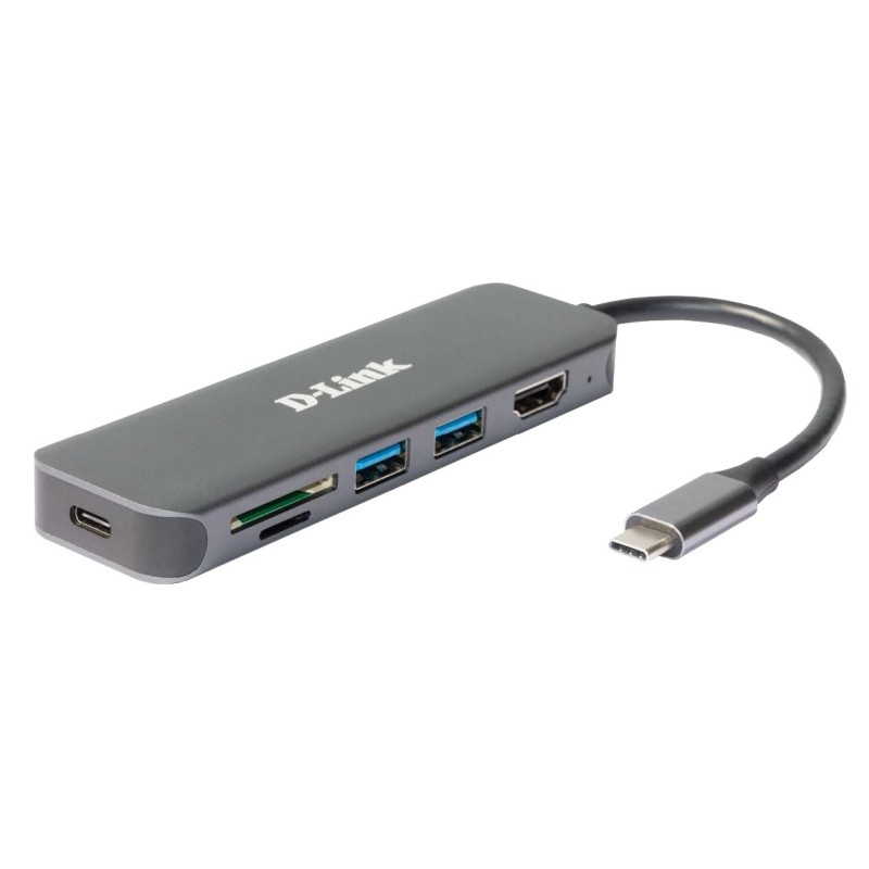 D-Link DUB-2327 stacja dokująca Przewodowa USB Type-C Szary D-Link DUB-2327 stacja dokująca Przewodowa USB Type-C Szary