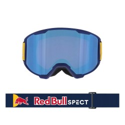 RedBull SPECT Solo gogle do sportów zimowych Granatowy (marynarski) Unisex Niebieski Cylindryczna (płaska) soczewka