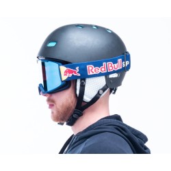RedBull SPECT Solo gogle do sportów zimowych Granatowy (marynarski) Unisex Niebieski Cylindryczna (płaska) soczewka