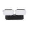 Kinkiet ścienny V-TAC VT-814 obrotowy 12W LED IP65 3000K 1100lm (SKU 8293) Czarny