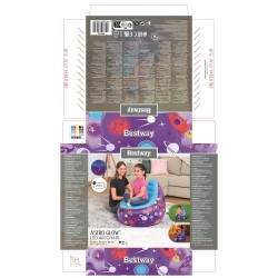 Bestway 75122 fotel nadmuchiwany Pojedyncze krzesło Niebieski, Fioletowy
