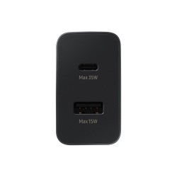 Samsung EP-TA220NBEGEU ładowarka do urządzeń przenośnych Słuchawki, Zestaw słuchawkowy, Laptop, Smartfon, Smartwatch, Tablet