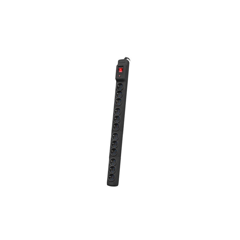 LISTWA ZASILAJĄCA RACK 19" ARMAC MULTI M12/10A 3M 12X 230V PL MONTAŻ PIONOWY CZARNA