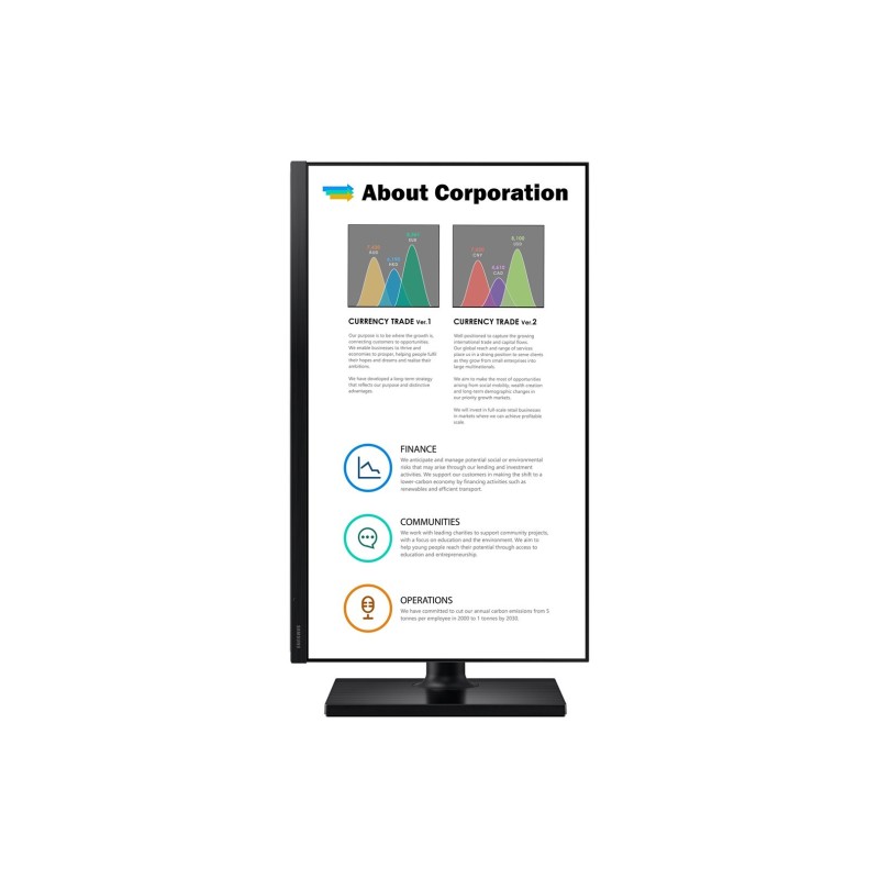 MONITOR SAMSUNG LED 24" LF24T450FZUXEN
