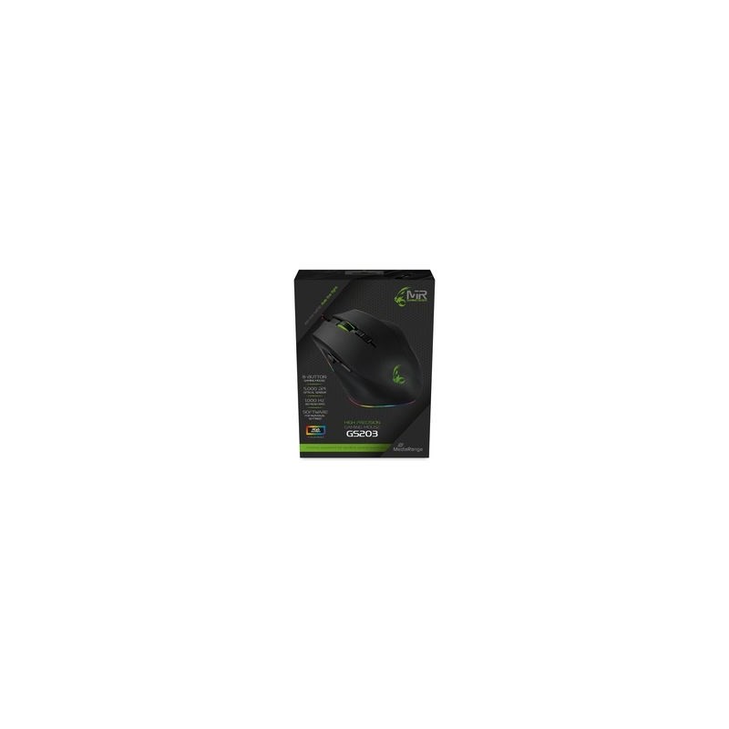 MediaRange MRGS203 myszka Gaming Po prawej stronie USB Typu-A Optyczny 5000 DPI MediaRange MRGS203 myszka Gaming Po prawej stronie USB Typu-A Optyczny 5000 DPI