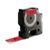 DYMO D1 - Standard Etykiety - Czarny na czerwonym - 19mm x 7m