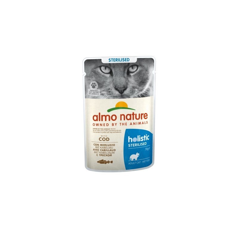 ALMO NATURE Functional Sterilised z dorszem - mokra karma dla kotów wysterylizowanych - 70g